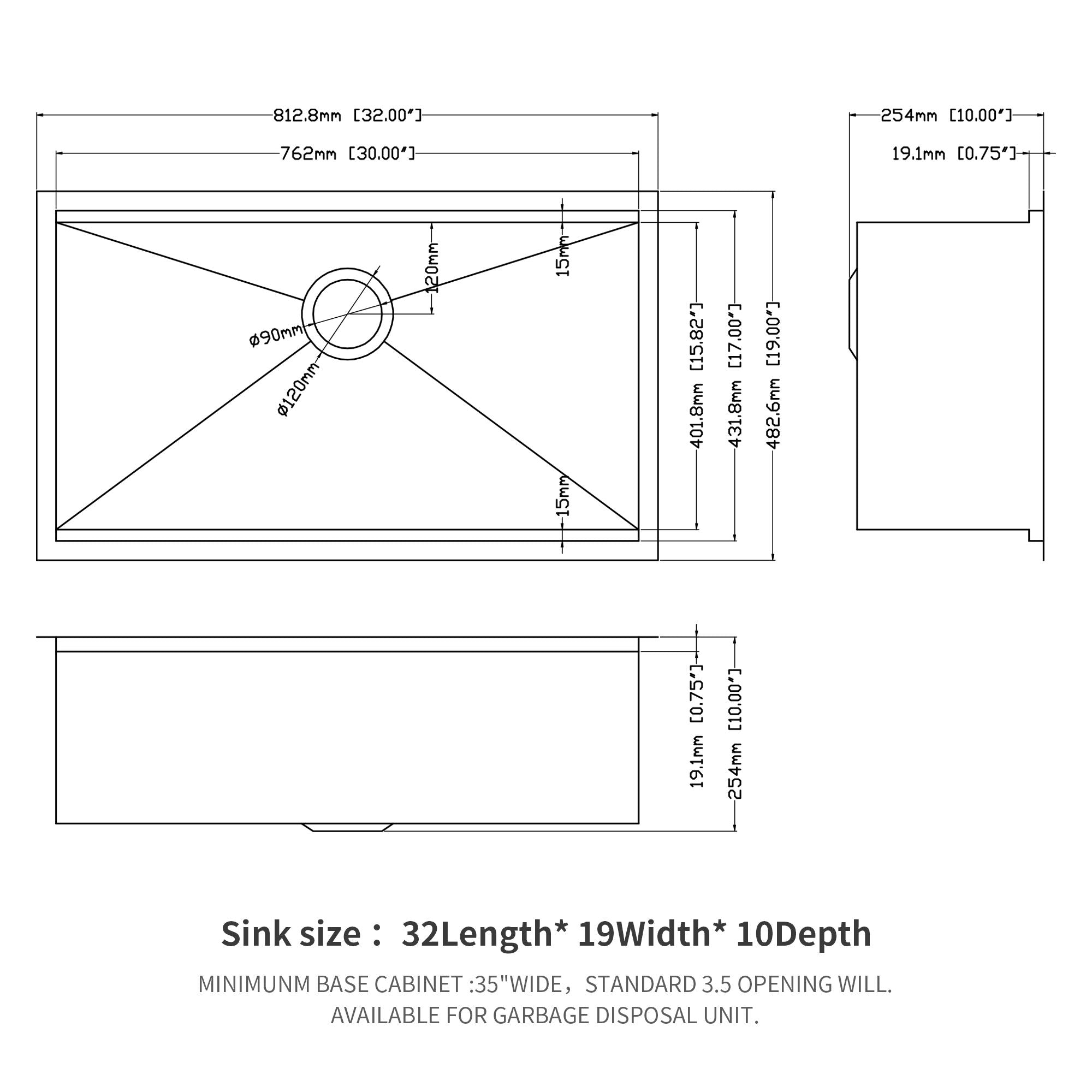 Single Bowl Undermount Workstation Kitchen Sink with Accessories