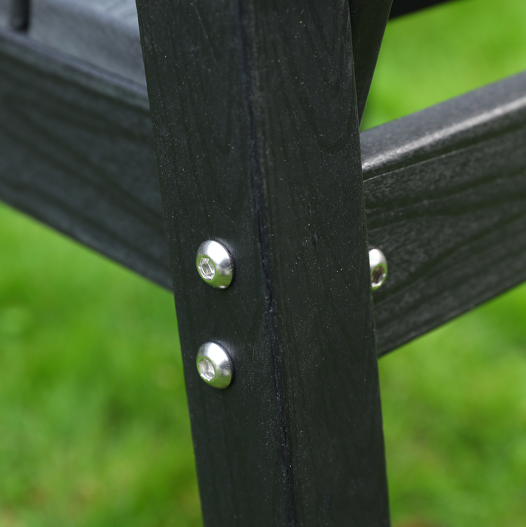 HDPE Outdoor Patio Dining Set - Table and Four Chairs