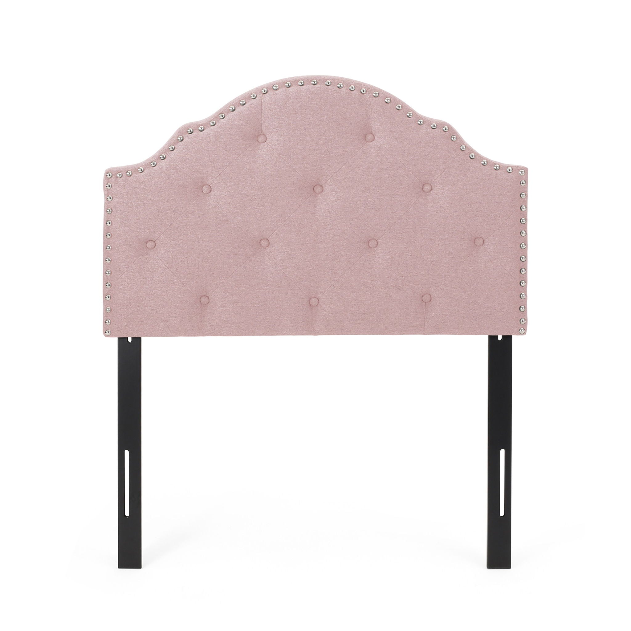 Flanner Contemporary Fabric Upholstered Twin Headboard - Blush