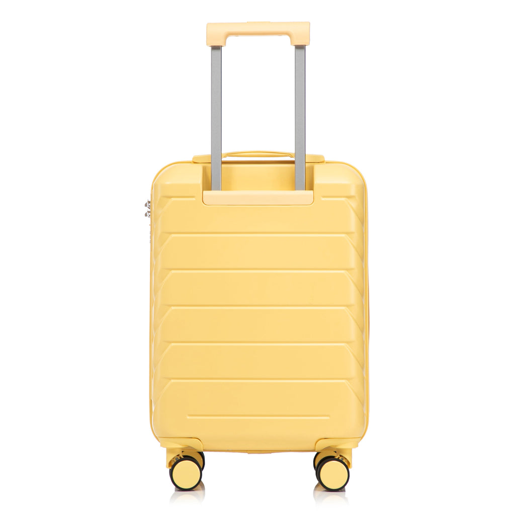 20 Inch ABS Hard Shell Travel Checked Luggage - Yellow
