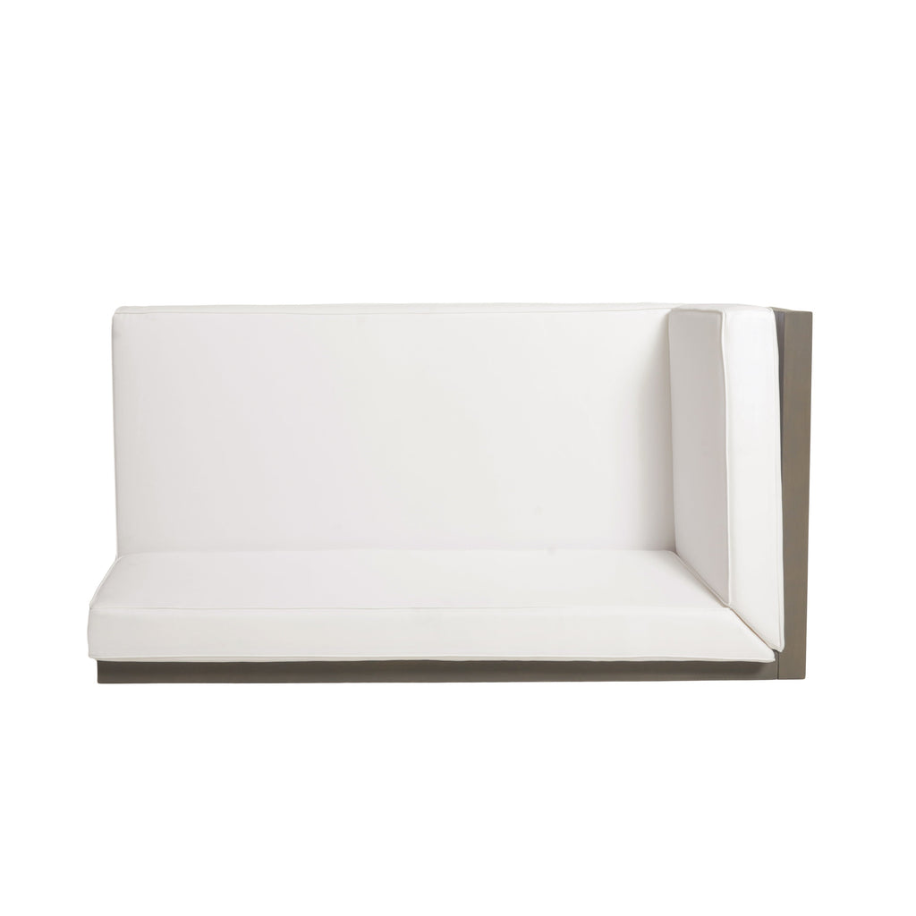 Brava X-Back 4-Piece White Outdoor Sofa Set