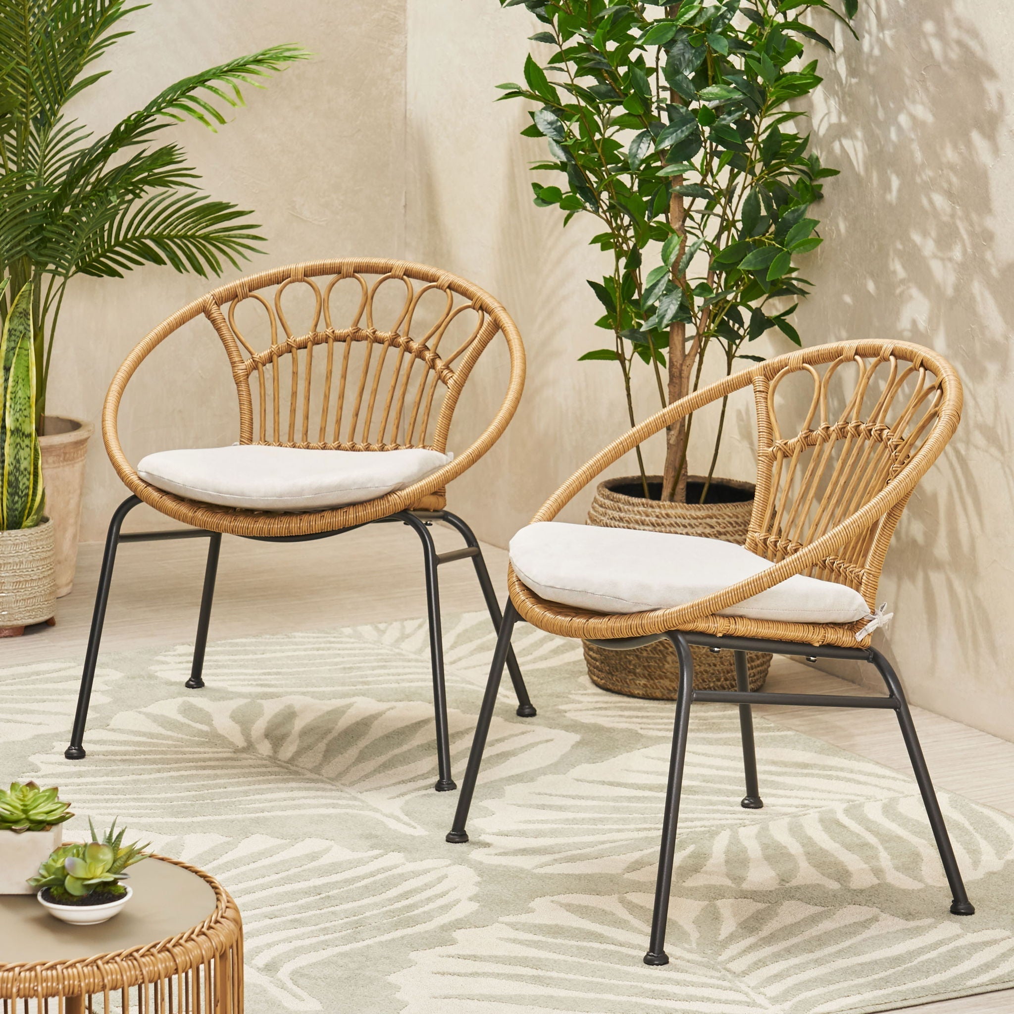 Banya Chair Set of 2 - Light Brown