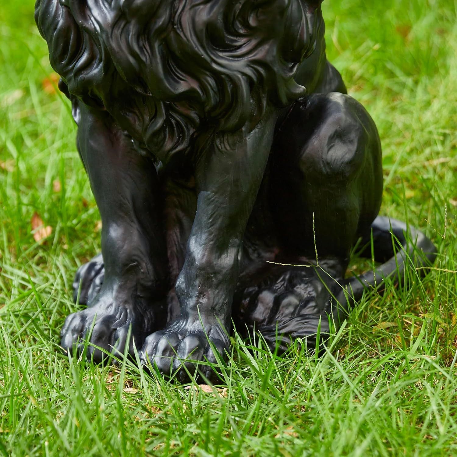20.5" Resin Outdoor Lion Statue