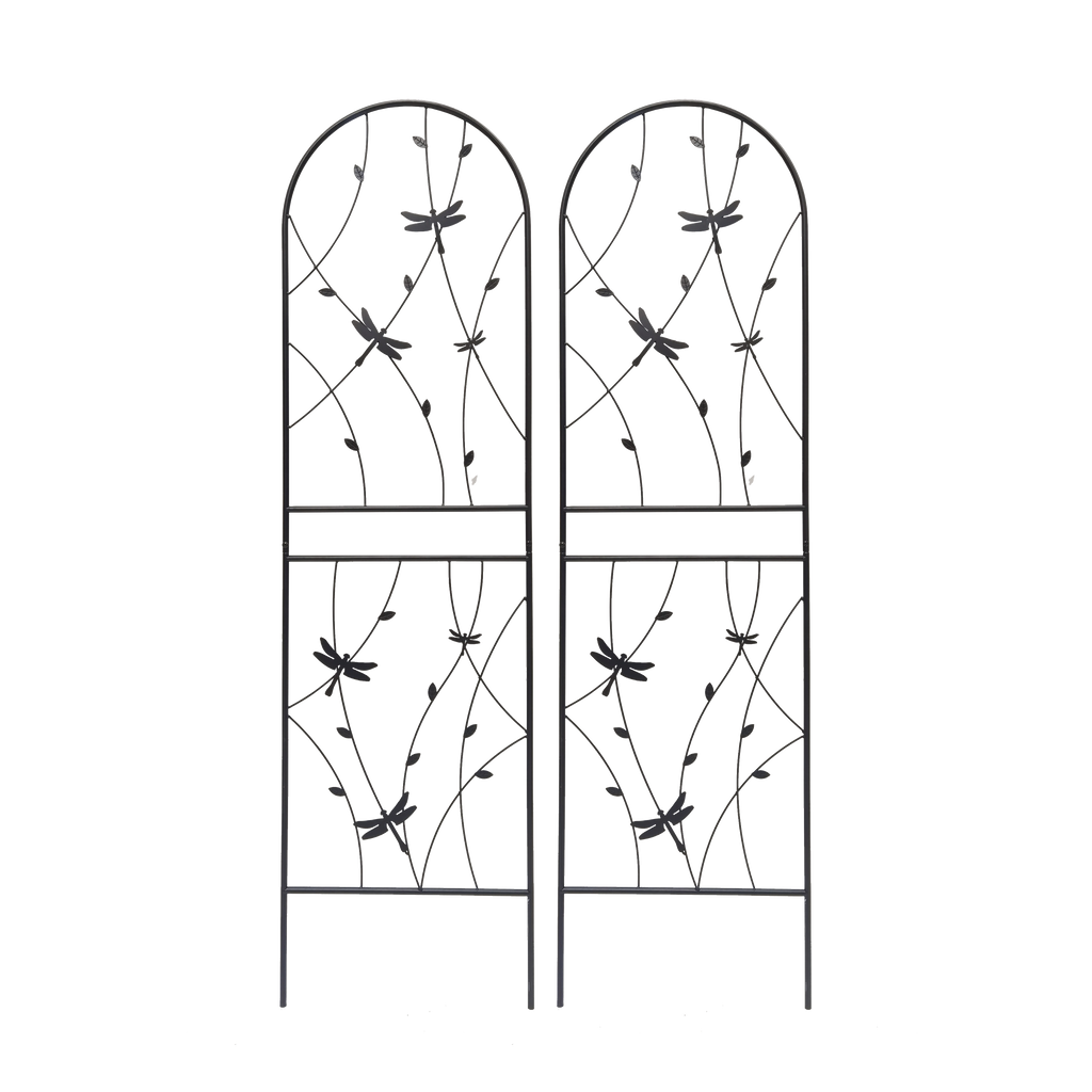 2 Pack Metal Garden Trellis 71" x 19.7" Rustproof Trellis for Climbing Plants