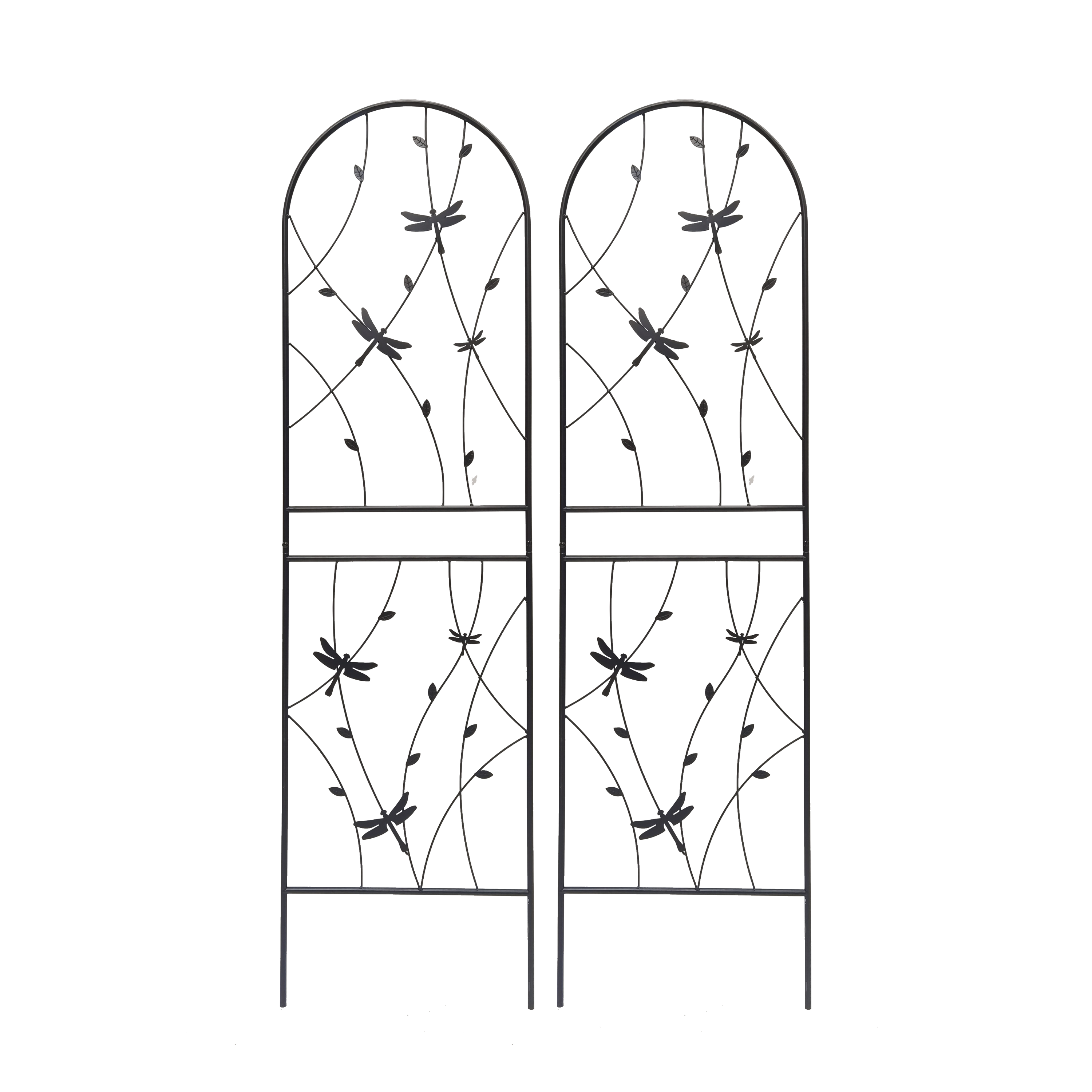 2 Pack Metal Garden Trellis 71" x 19.7" Rustproof Trellis for Climbing Plants