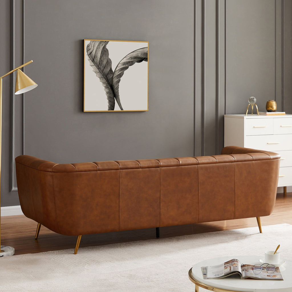 Ava - Sofa - Gold / Tan