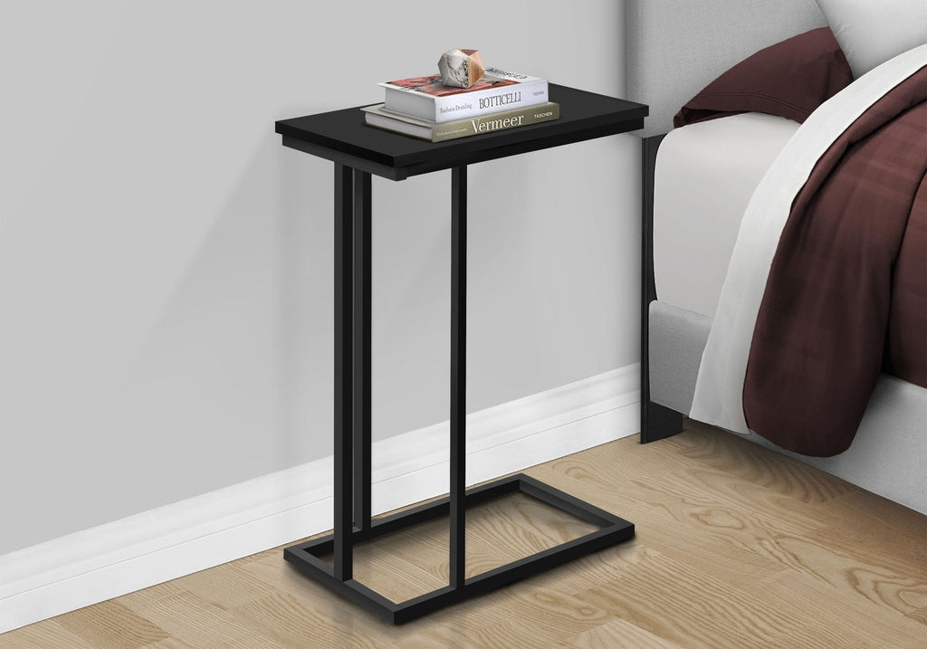 Accent Table Versatile Use, C-Shaped, Contemporary & Modern