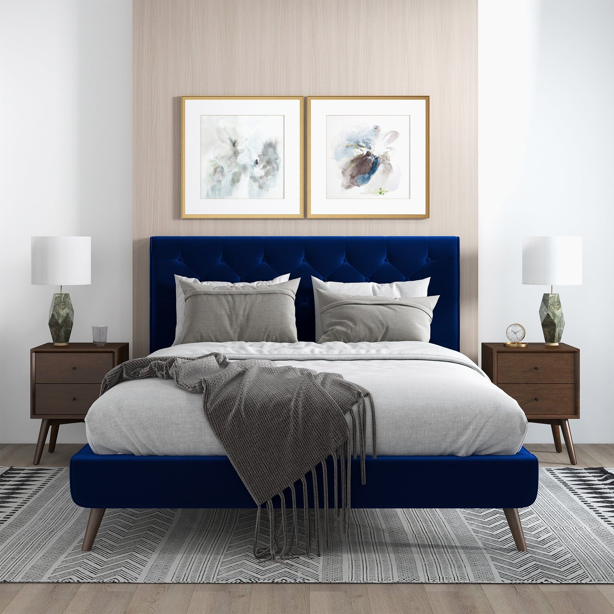 Dillon - Mid-Century Platform Bed