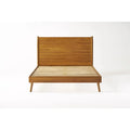 Okioki Mid-Century Wood Bed