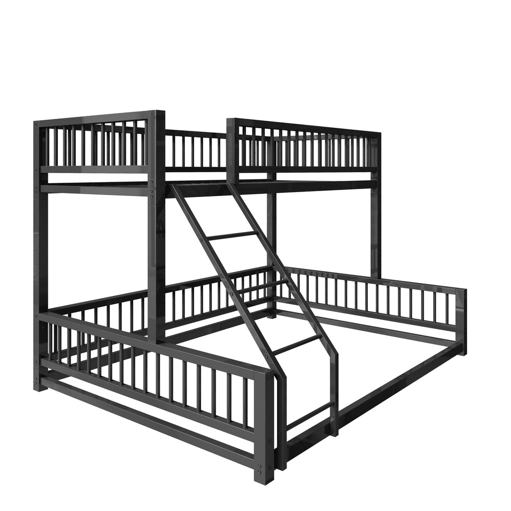 Bunk Bed With Ladder And Safety Guardrails
