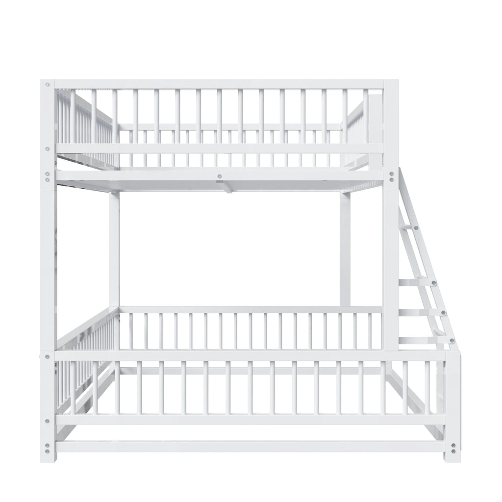 Bunk Bed With Ladder And Safety Guardrails