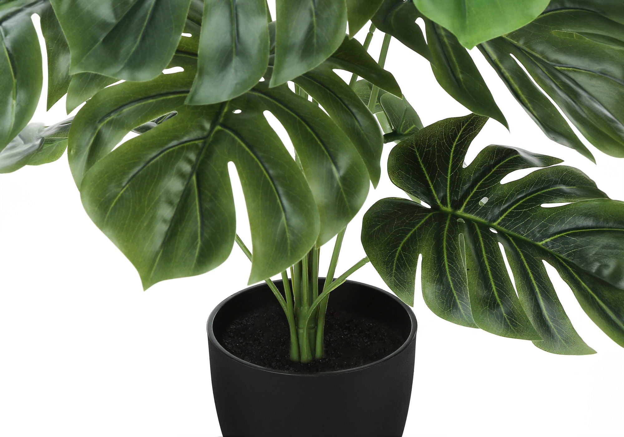 24" Tall Artificial Monstera Plant for Indoor Table Decor