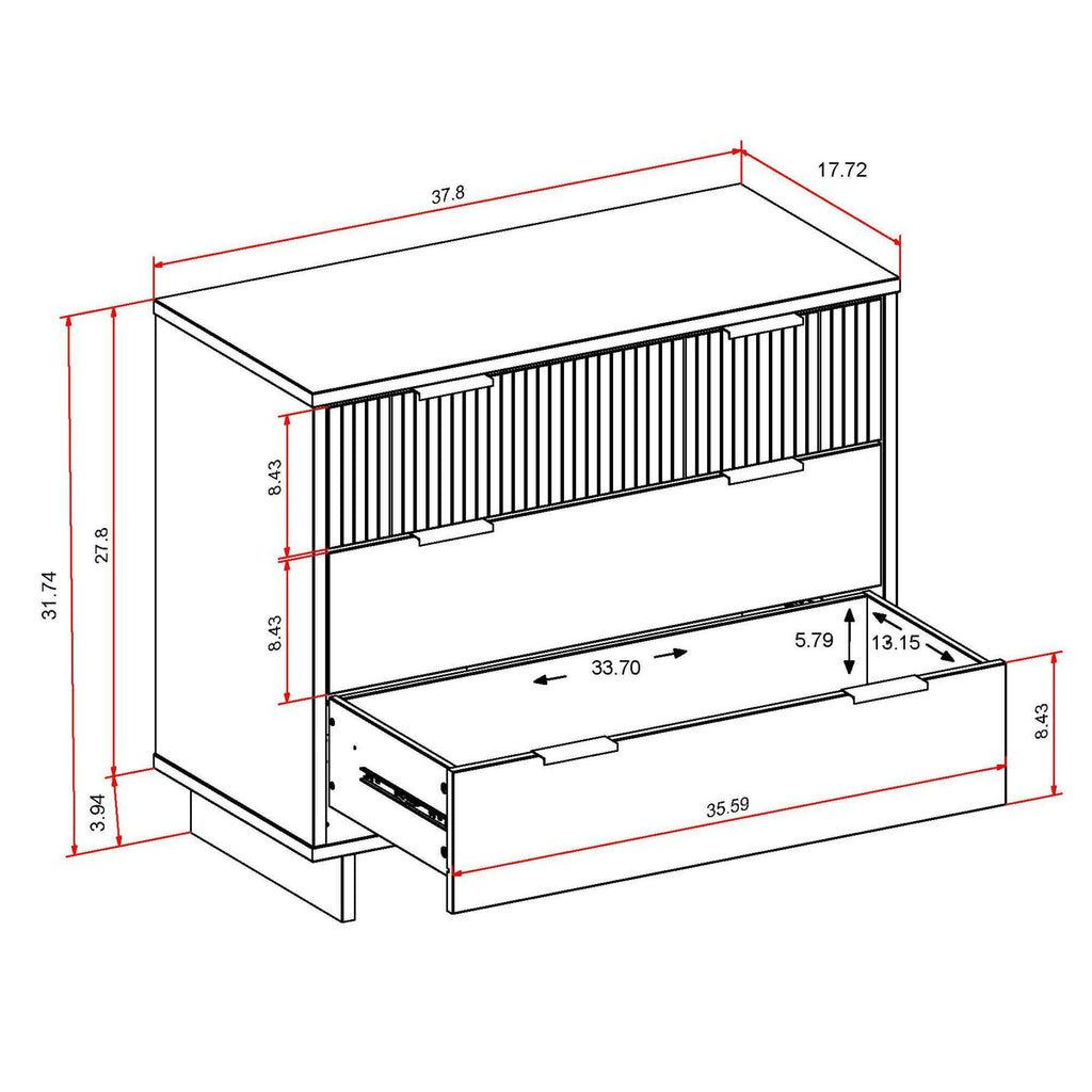 Granville - Dresser With 3 Drawers