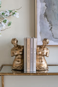 Set of 2 Venus de Milo Bust Bookends with Gold Finish