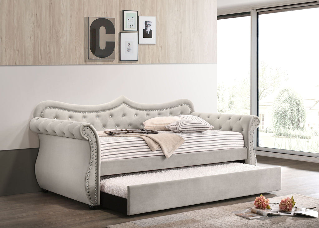 Adkins Twin Daybed With Trundle - Beige