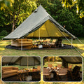 Oxford Bell Tent for Family Camping - Spacious 13.1ft Yurt with Stove Jack