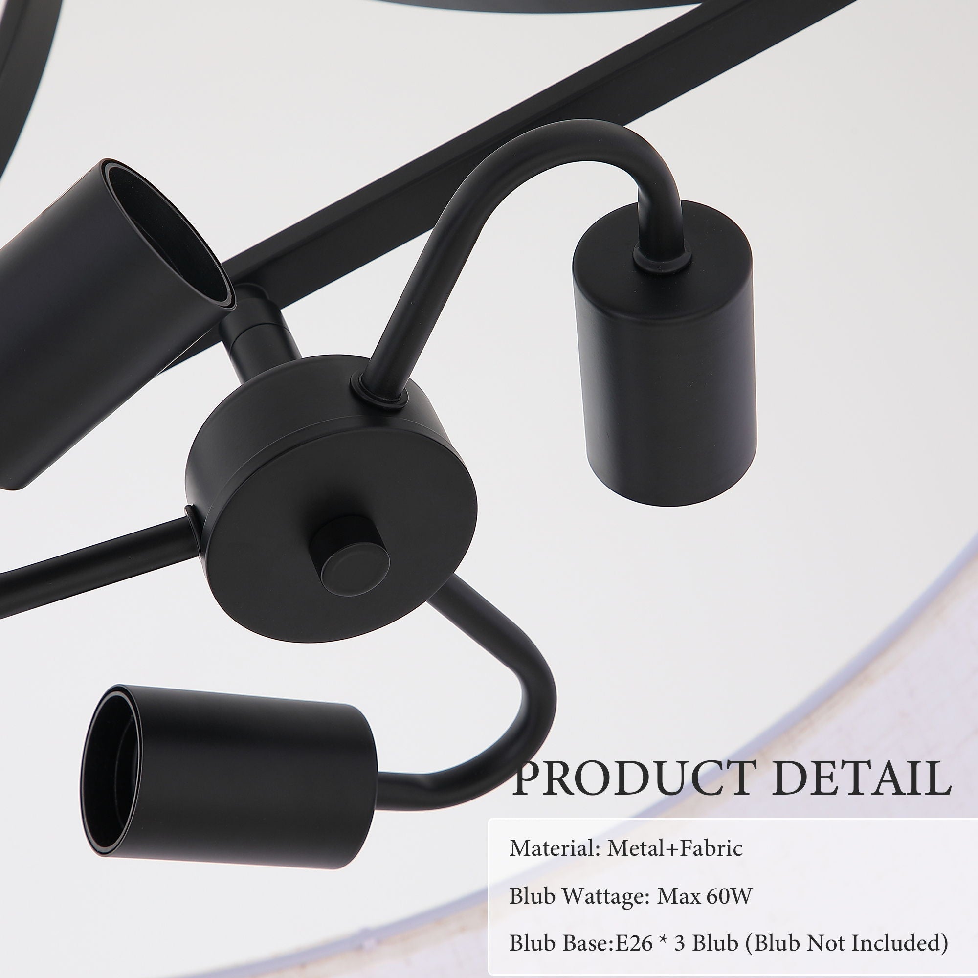 3 Light Drum Pendant Light