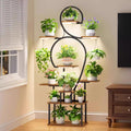 9-Tier Indoor Plant Stand with Grow Light