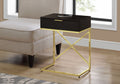 Accent Side Table with Storage Drawer, Spacious Tabletop, Contemporary Design