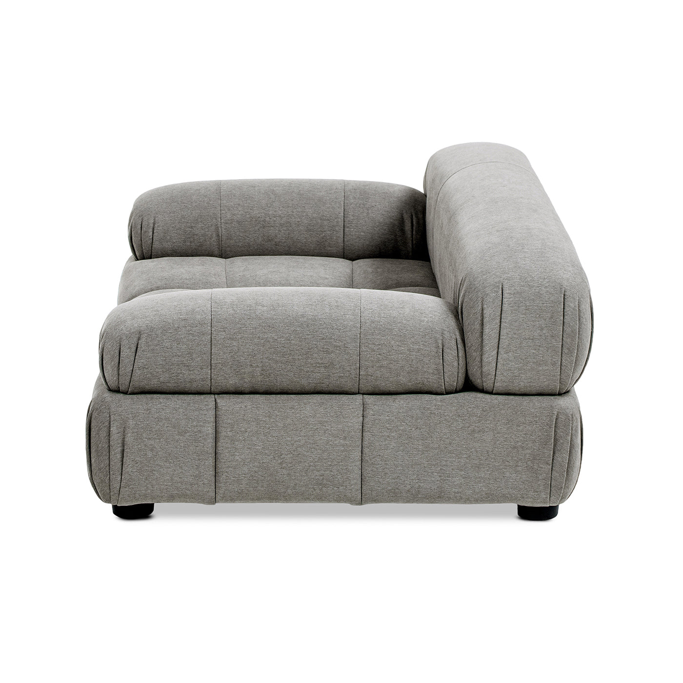 Marcel Upholstered Modern Pet Bed, Small to Medium Dog or Cat Uptown Gray Performance Velvet
