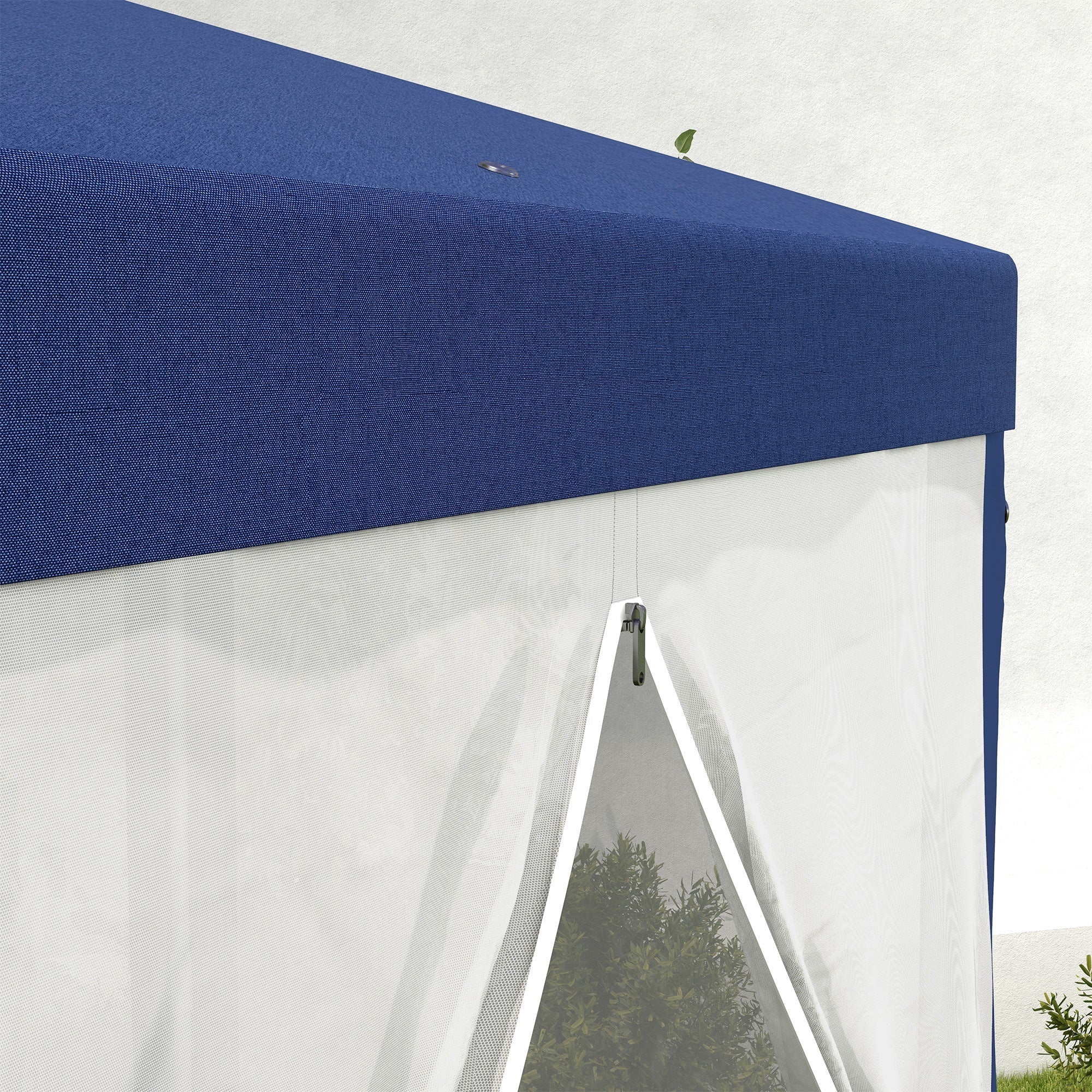 Outsunny 13' x 11' Outdoor Party Tent with Protective Mesh Sidewalls