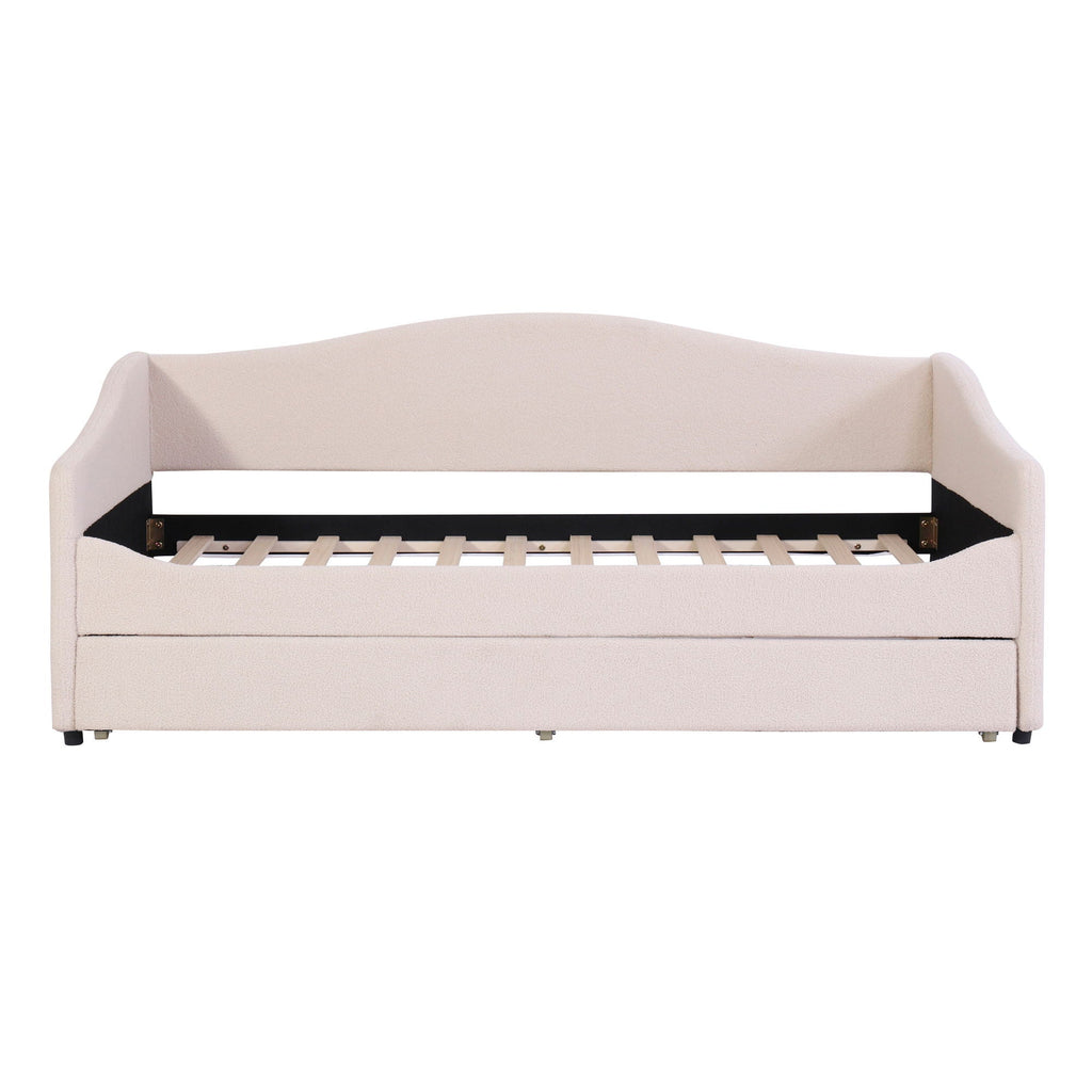 Design Upholstered Daybed With Light and Trundle