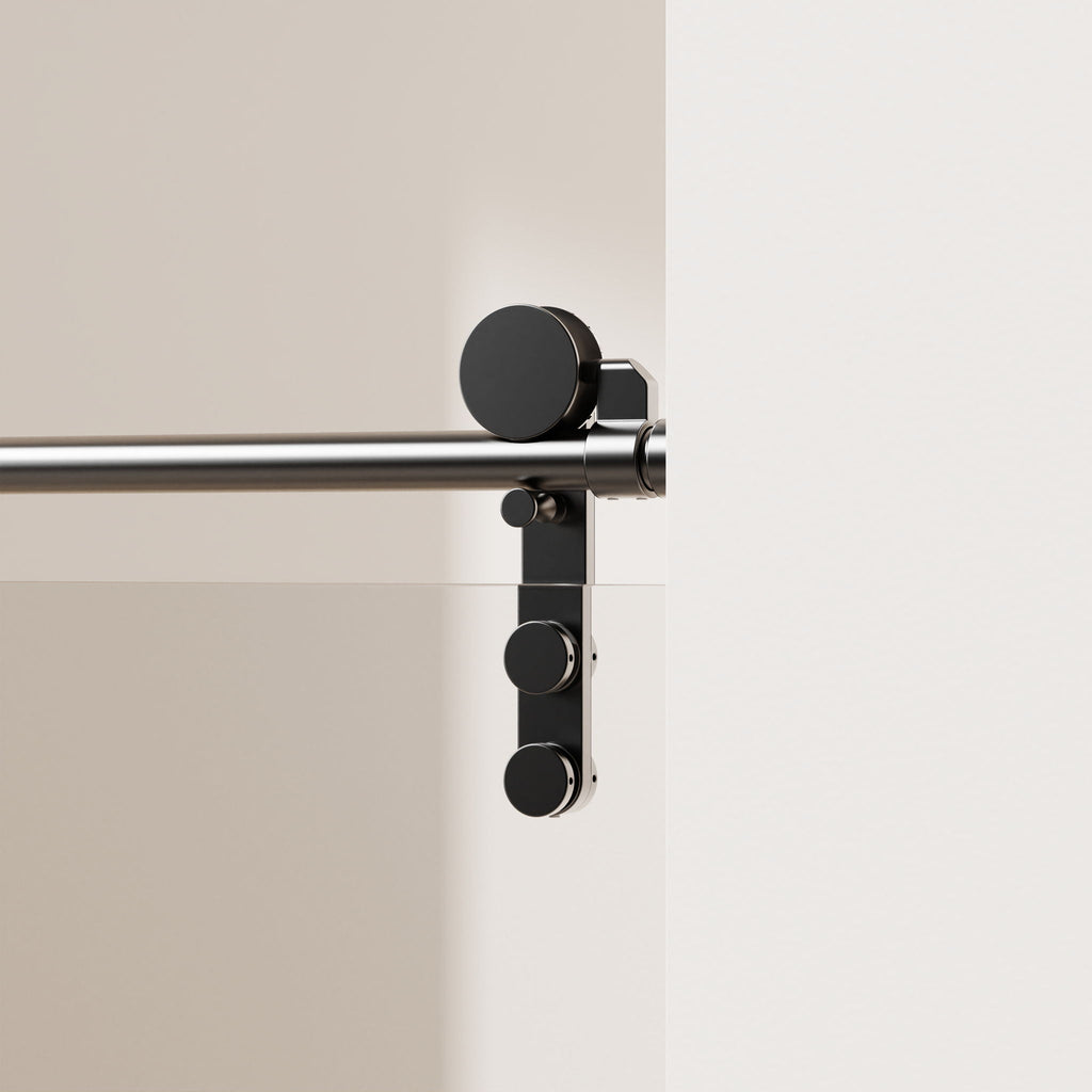 Frameless Single Sliding Shower Doors With Towel Rail & Handle