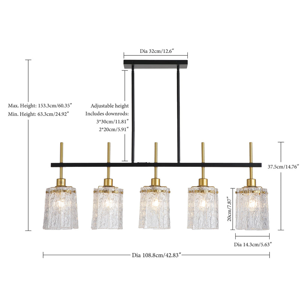 Modern Farmhouse 5-Light Dining Room Chandelier