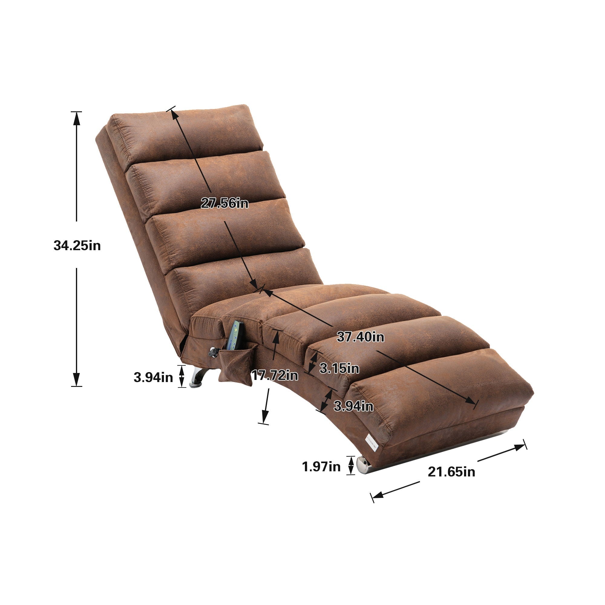 Massage Chaise Lounge Indoor With Remote Control