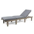 Ariana Wood Chaise Lounge with Cushion