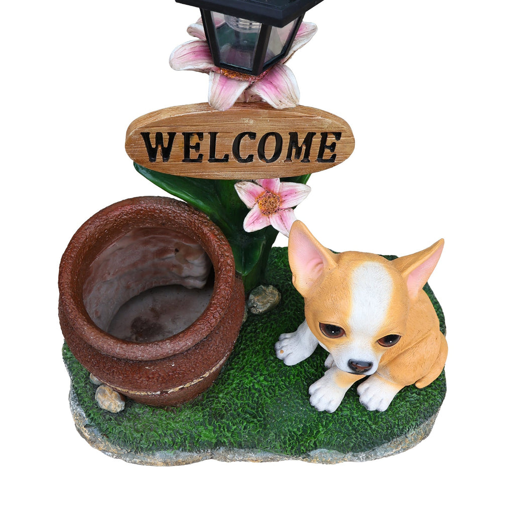 Sitting Corgi Dog Planter Outdoor Decor