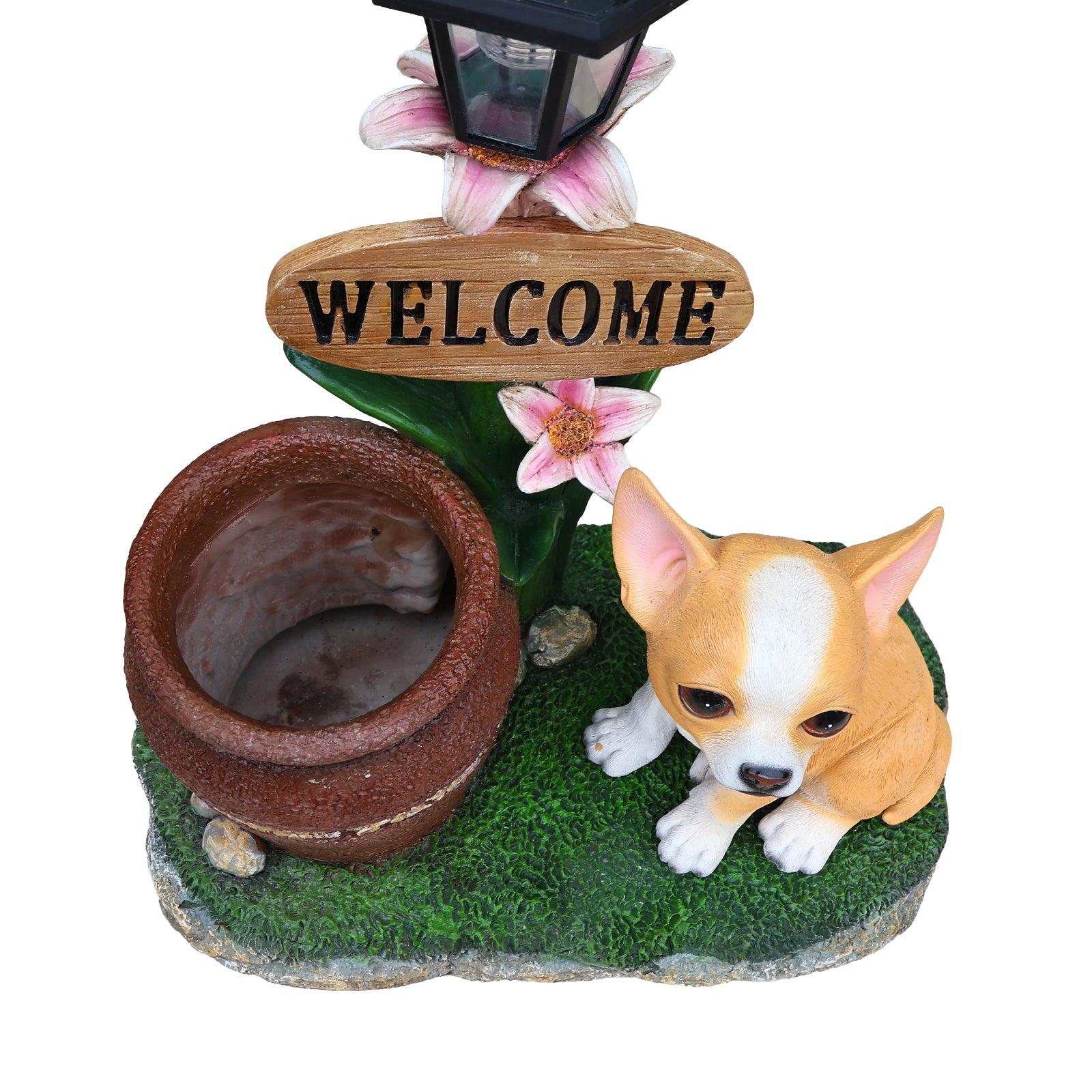 Sitting Corgi Dog Planter Outdoor Decor