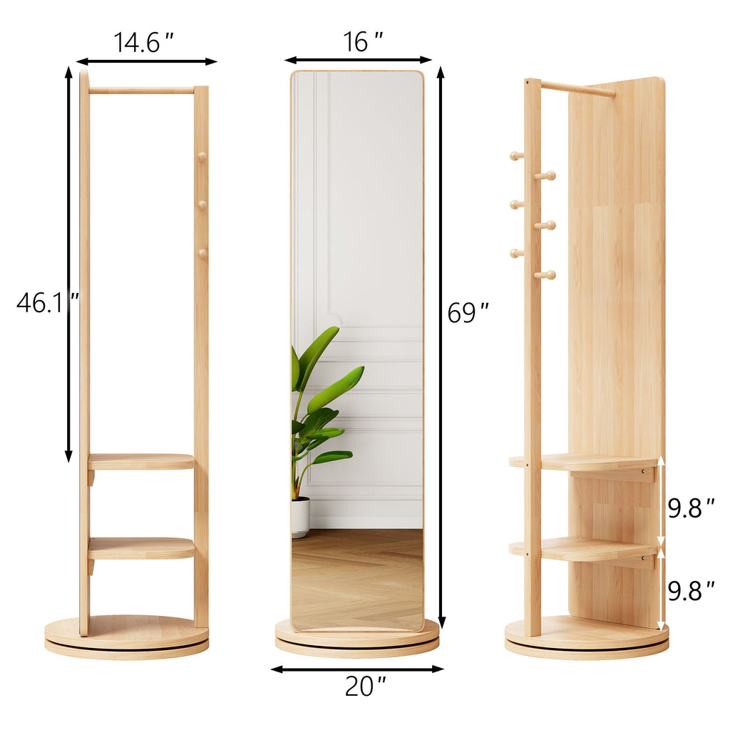 3 In 1 Multifunctional Full-Length Clothing Mirror