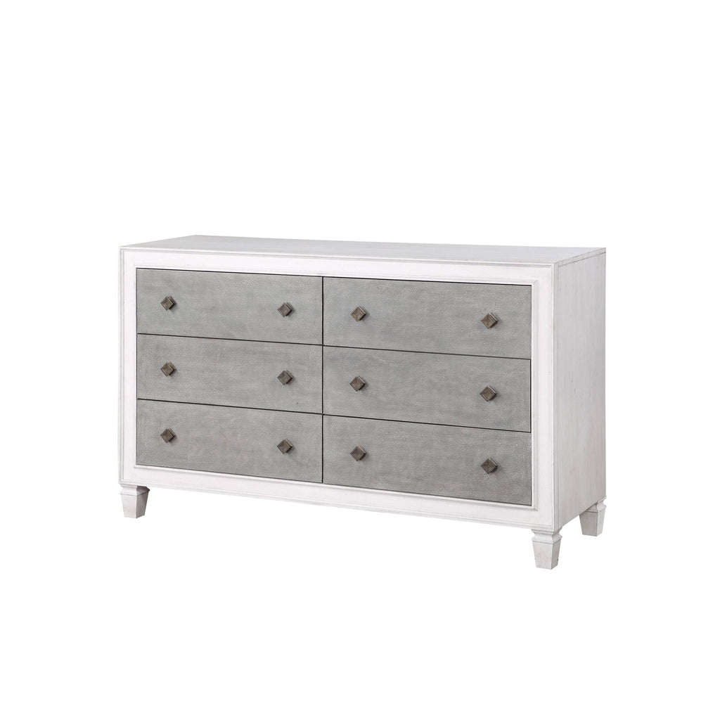 Katia Weathered Dresser - White