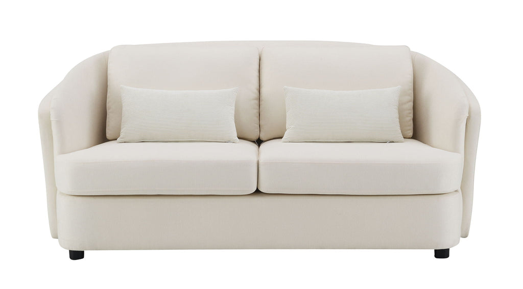 Mariko - Linen 3 Pieces Living Room Set - Beige