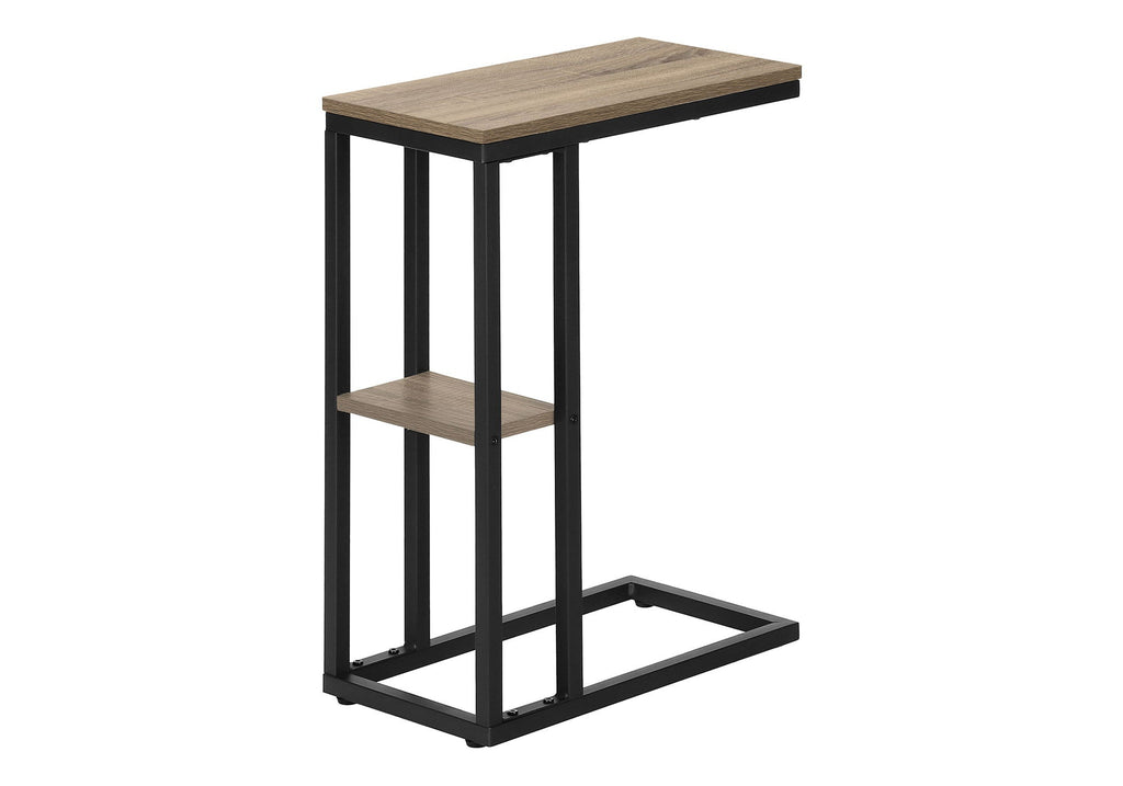 Accent Table, C-Shaped, Marble Look Contemporary & Modern Convenient Design