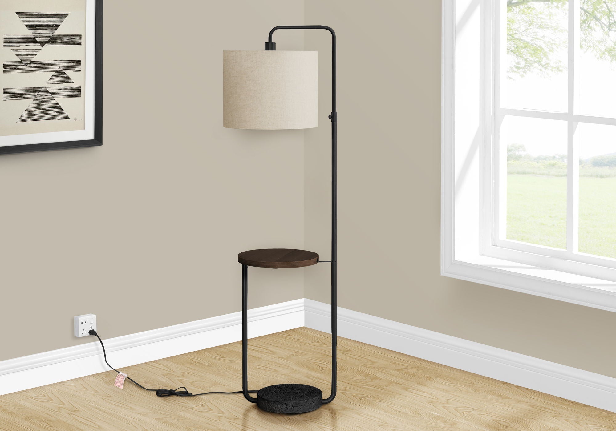Floor Lamp USB Port Included Lighting