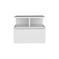 Flopini Floating Nightstand With 1 Drawer - Compact Size, White