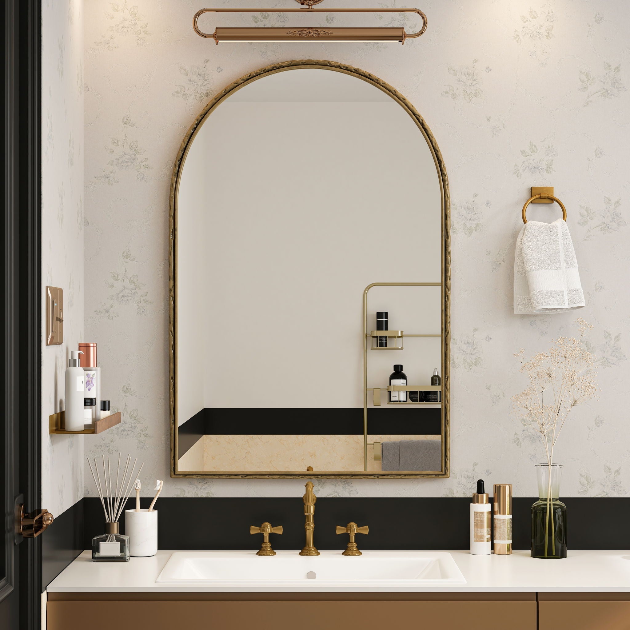 Arched Mirror With Shatterproof Glass