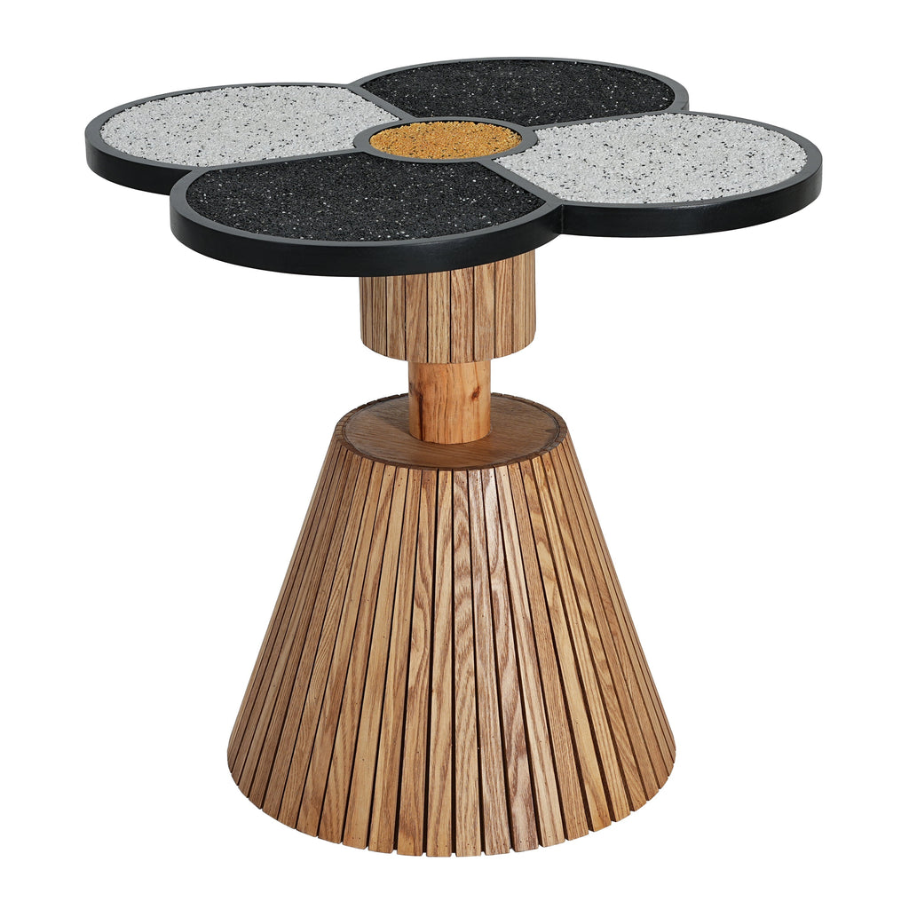 Unique Four-Leaf Clover Side Table for Living Room, Bedroom & Small Spaces