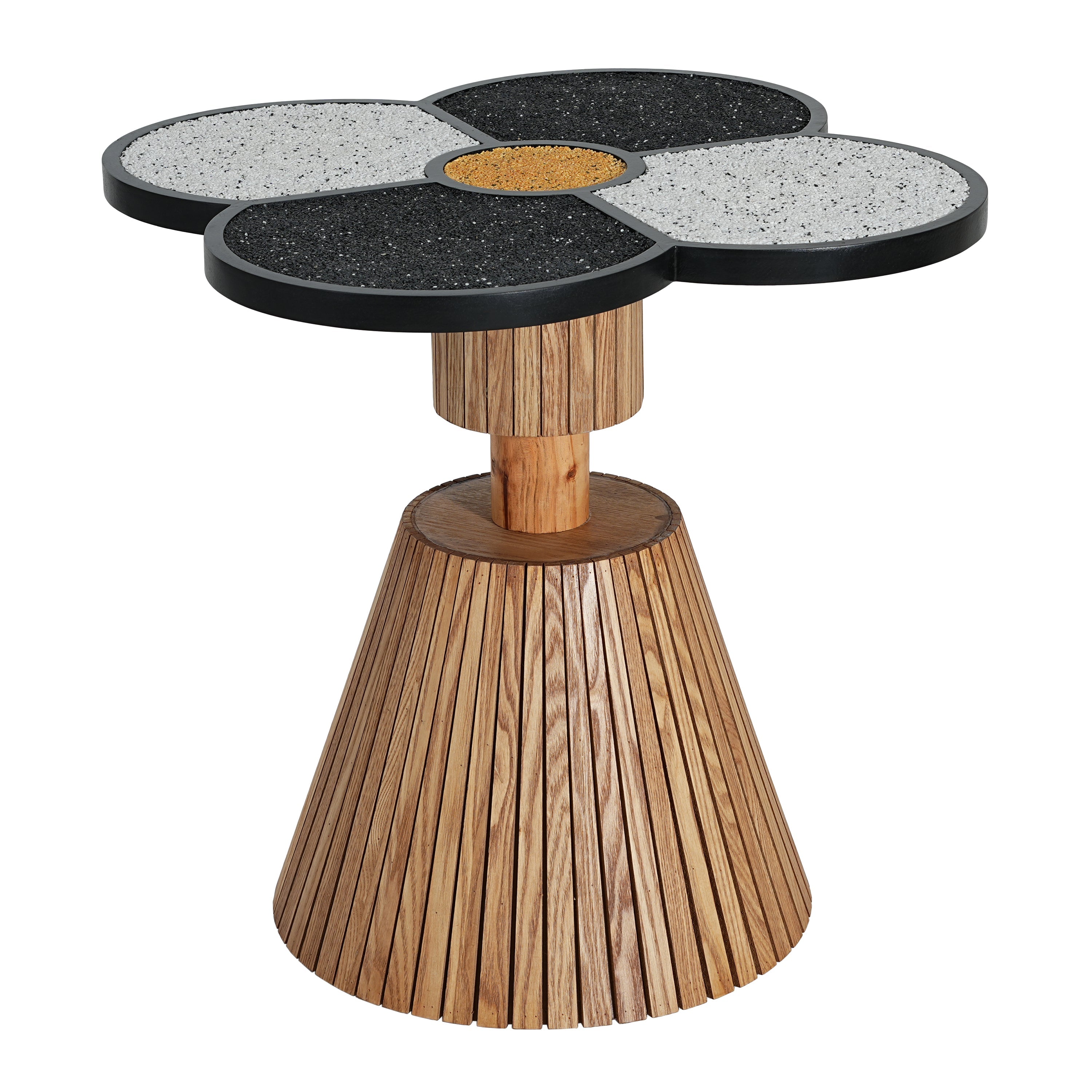 Unique Four-Leaf Clover Side Table for Living Room, Bedroom & Small Spaces