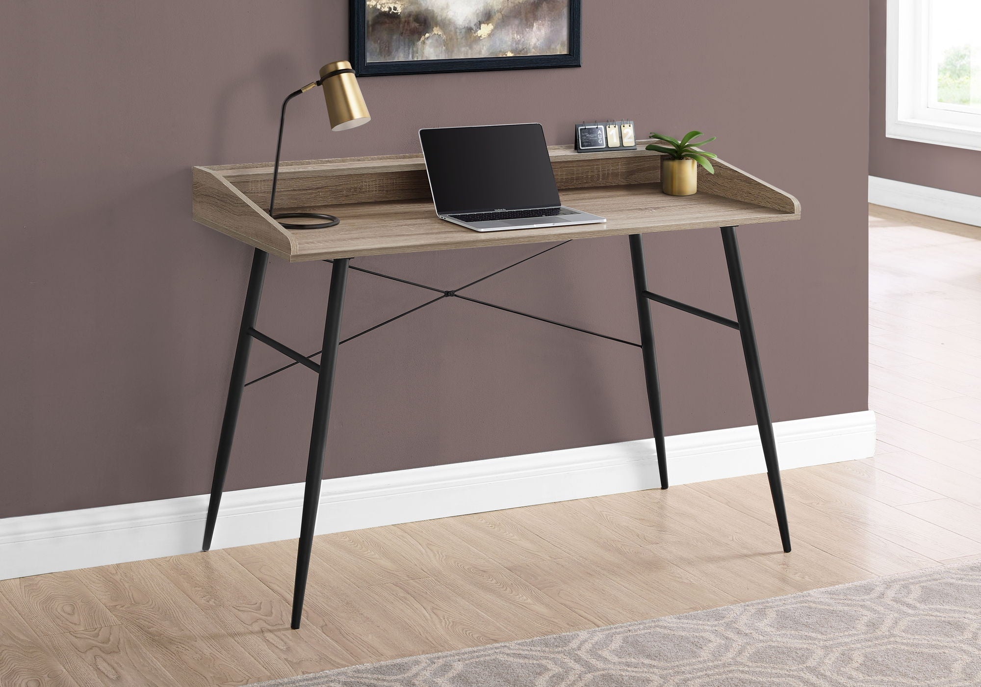 Computer Desk For Home Office With Storage Shelves