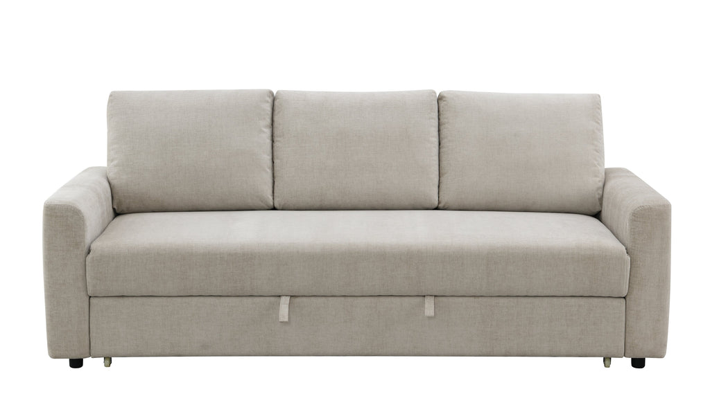 Leira Beige Linen Pull Out Sleeper