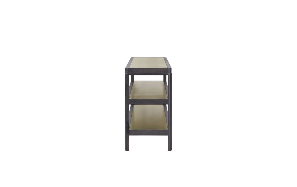 Console Table With Insets - Black