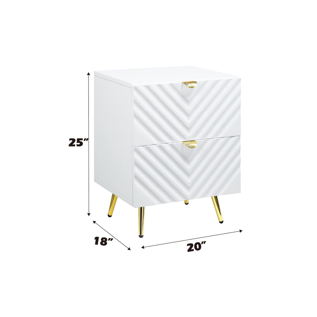 Gaines - High Gloss Nightstand