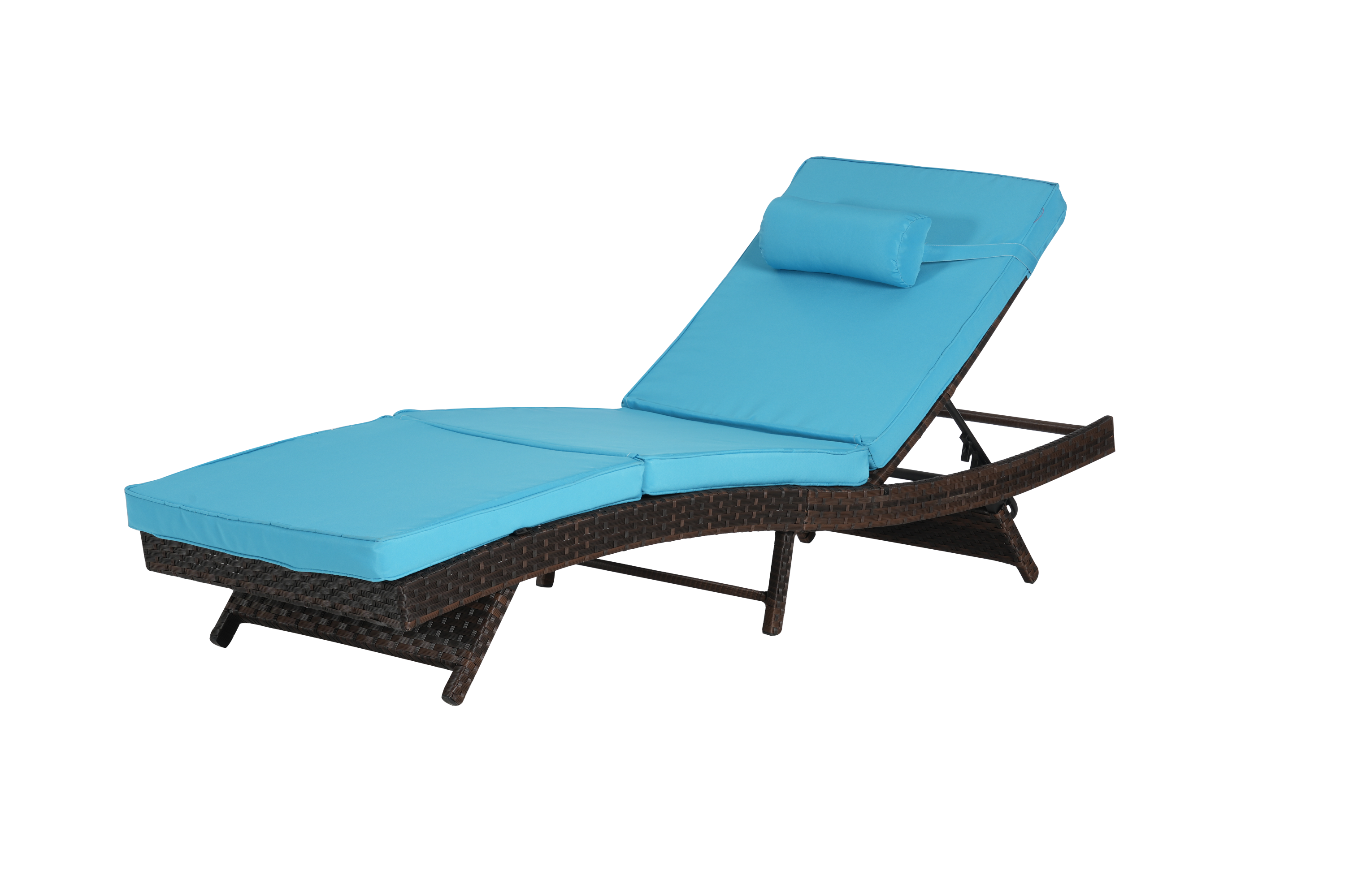 Outdoor Wicker Reclining Chair Set of 2