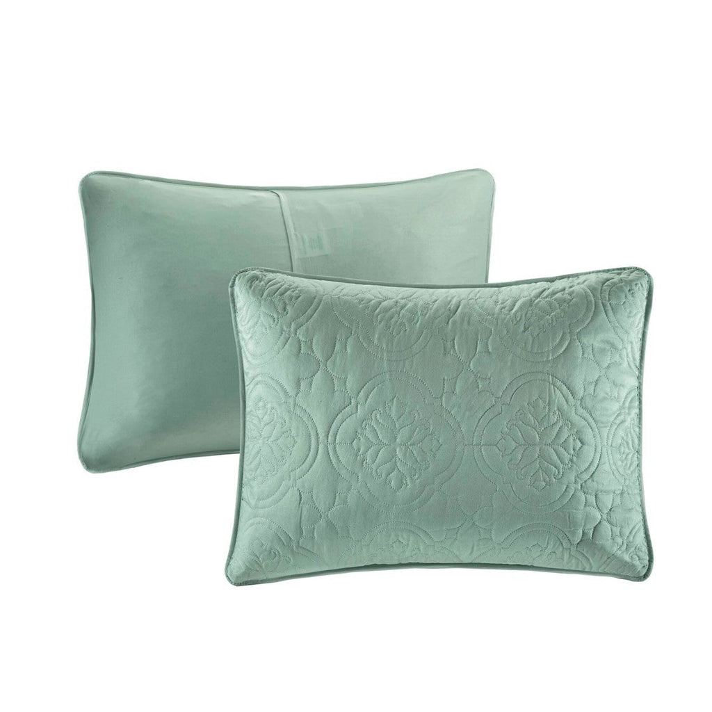 3 Piece Reversible Bedspread Set Seafoam King/Cal King