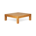 Mythical Square Outdoor Coffee Table With Frame And Slat Top - Teak