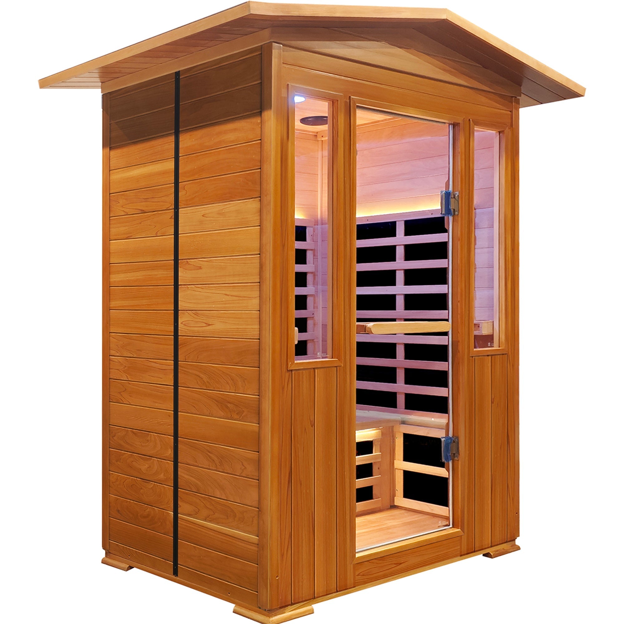 Outdoor Double Red Cedar Far Infrared Sauna Room