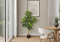 47" Tall Artificial Fiddle Tree Indoor Faux Plant